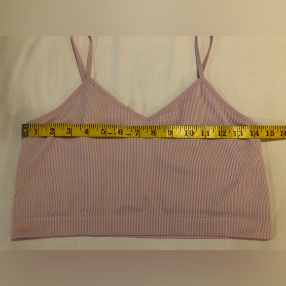 PriMark pink ribbed cami, XS - Picture 4 of 8